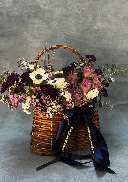 Purple & Mauve Mother’s Day Basket